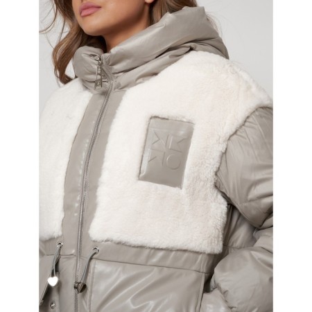 Winter jacket, size 46, light brown color-9