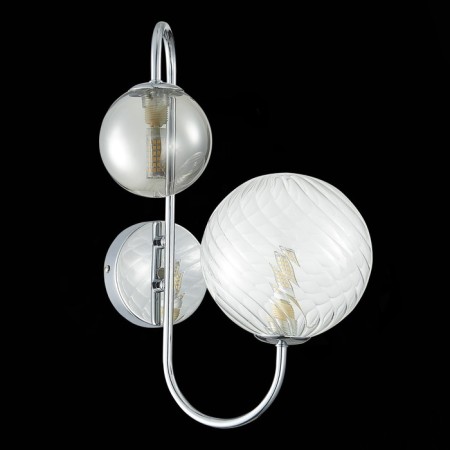 Sconces st. SL1124.101.02. Vinetto. 2x5 watts, G9, 4000k, 19.5x36 cm, chromium color-9