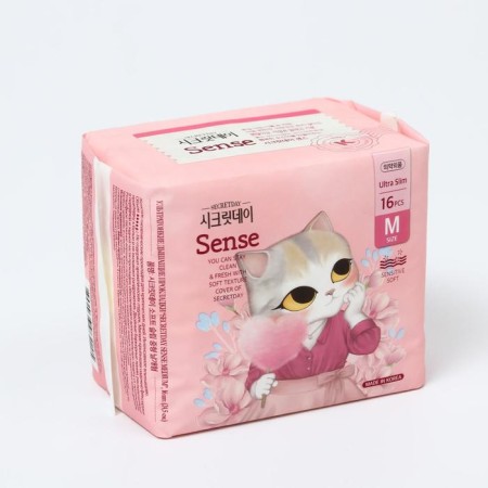The ultra -thin breathing gaskets Secretday Sense Medium, 16 pcs.