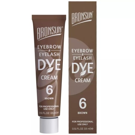 Bronsun eyebrow paint, No. 6 brown, 15 ml