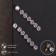 Earrings with Hollywood rhinestones, white color in gold