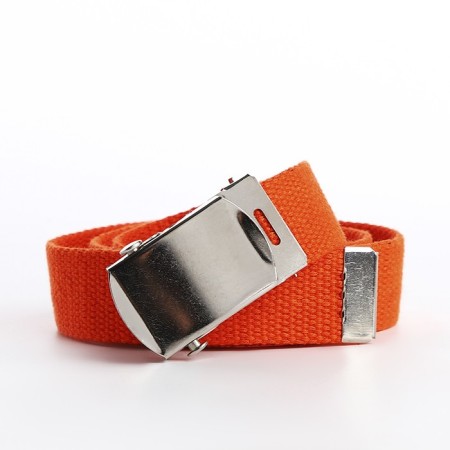 Building belt, width 3 cm, buckle clamp, orange color