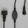 Power cord for UMS garlands up to 6,000 LEDs, 2W, dark thread, 150 cm, 220 V
