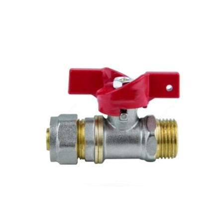 Balloon Aquasfera Euro 1017-01, D = 16 mm x 1/2 ", pn 16, external threads, crimping, butterfly-1