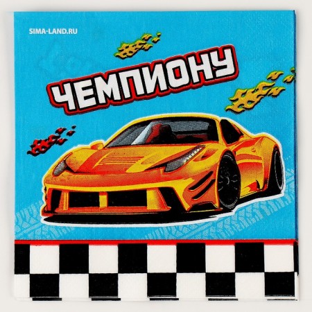 Paper napkins 25*25cm "Cars" (set 20 pcs)-1