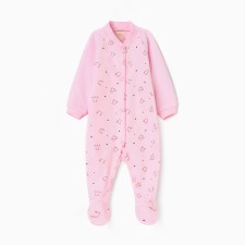 Details for children with closed legs, color is pink bear, height 62 cm