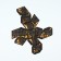 Calendar polygonal assembly rhombus "Black-gold", 6 x 5 cm
