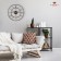 Wall clock, interior: loft, silent, d-40 cm, bronze