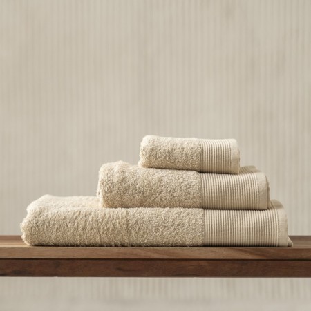Terry towel Pasionaria "Play", 450 gr, size 50x90 cm, cream color