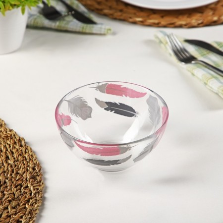 Glass salad Tirana Pink, 400 ml, D = 13 cm