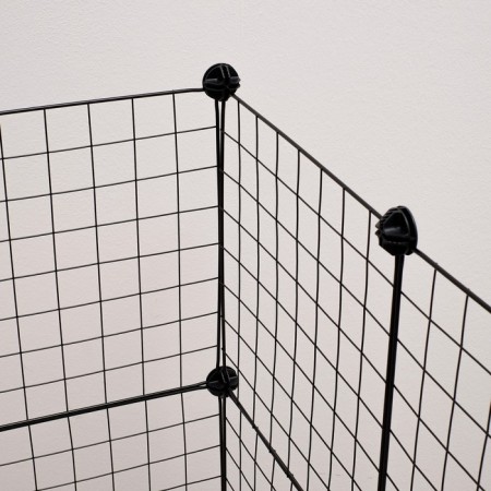 Coaters 24 sections, metal, black, 210 x 210 x 35 cm, (35 x 35 cm link)-3