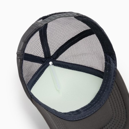 Women's baseball cap with minaku grid, gray color, size 56-58-4