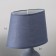 Hand lamp with lampshade Risalux "Angelica", 1 × 40 W, E14, Blue, 22 × 22 × 32 cm