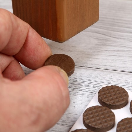 Furniture round tundra, d = 18 mm, 32 pcs., Polymer, brown color-8