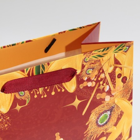 Laminated vertical "Firebird", ML 23 x 27 x 11.5 cm, New Year-4