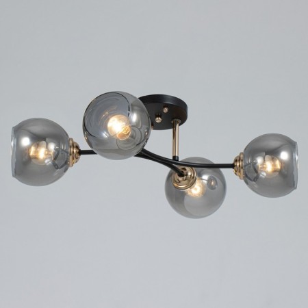 Brianna chandelier 4he27 40W black and gold 56x40x27 cm Bayerlux-1