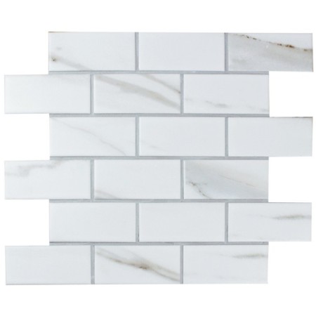Mosaic porcelain bonaparte Brick Calacatta Gold, 287.5x292x6.5 mm