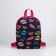 Baby backpack on lightning, black/pink color
