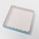 Box for cookies with PVC lid, blue, 15 x 15 x 3 cm