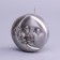 Figure candle Lacked "Sun and Moon", 6x2.5 cm, silver