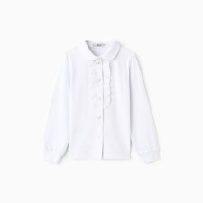 Shirt for girls, white color, height 146 cm