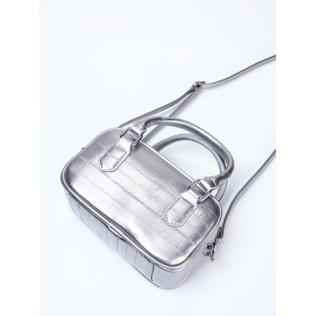 Women's bag, 20*9*12, lightning departure, belt lengths, silver-7