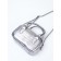 Women's bag, 20*9*12, lightning departure, belt lengths, silver