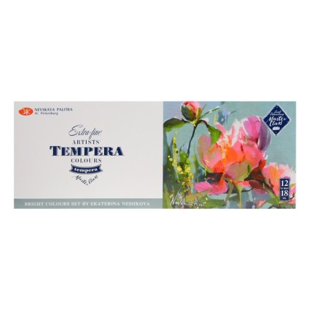 Temporary paints, set of 12 colors x 18 ml, ZHK "Master Class", colorism, 16411903-1