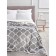Lord Grey Plaid, size 130x150 cm, monogram, gray