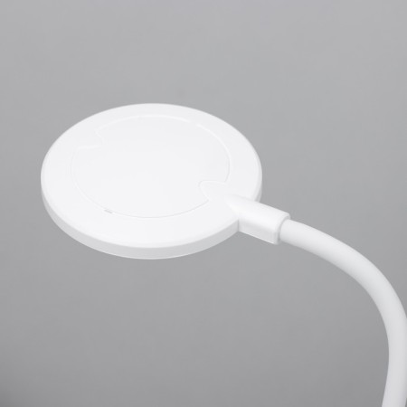 Table lamp "Universal" LED 5W 3000k 2 sockets 2xusb2.0 White 13x13x37cm Risalux-5