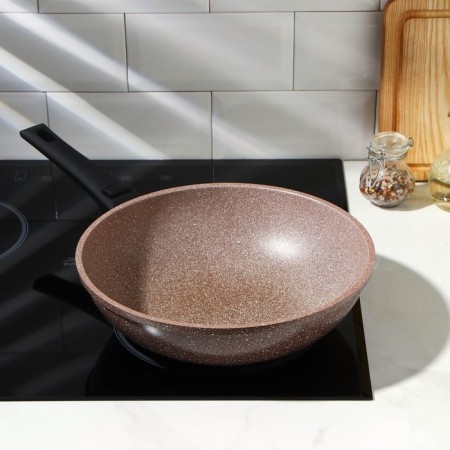 Frown of Wok Brownie, D = 28 cm, removable handle, anti -stick coating, induction-4