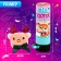 Crys with a toy "Miracle Surprise", Olena