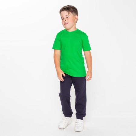 T -shirt for nursery, green color, height 104 cm-3
