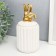 Coramics Coramics "Golden Bunnies" White, Hofre 15.5x7x7 cm