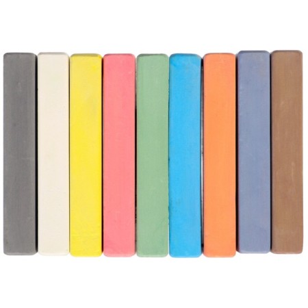 Color school crayons, 9pcs "Blue Tractor", rectangular-5