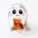 Package for sweets, confectionery packaging, "Ghost", 11 x 6 cm