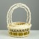 A set of wicker baskets from 3: D20 H 8/27; D17 H 7 H 25; D13 H 6 H 21 cm. (Ratan)