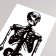 Stick 3D interior skeleton 90*30cm