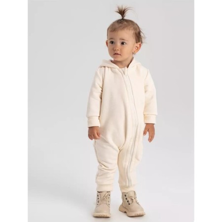 Children's jumpsuit with MOWBABY BALOO ears, height 68 cm, milk color