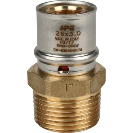 Stout SFP-0001-000126, 1 "x 26 mm, external thread, brass-2