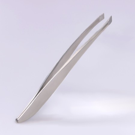 Pinzet beast, narrow, 9 cm, silver color