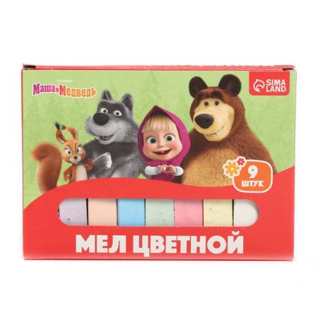 Fully schools, set of 9pcs "Masha and the Bear", rectangular-3
