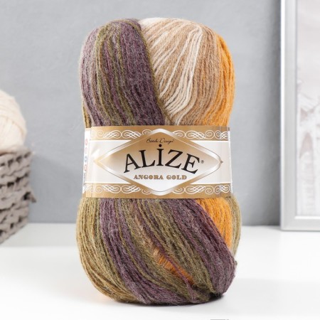 Yarn "Angora Gold Batik" 20% wool, 80% acrylic 550m/100g (5850)