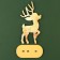 New Year's desktop decor "Deer" 6.9 x 4.3 x 13.7 cm