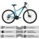 Bicycle 27.5 "Stinger Laguna Pro, Blue color, p. 17"