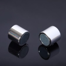 Magnetic lock lock, l = 20 mm, d (internal) = 9 mm, (set 2 pcs.), Silver color