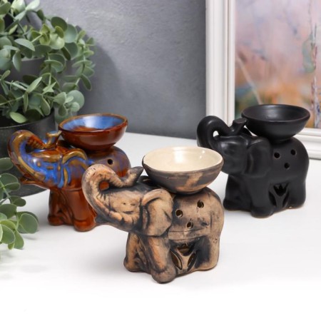 Aroma lamp "Elephant" 10 x 13.5 x 7 cm, mix-1