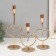 Climber Metal "Aurelius" set 3 pcs gold d = 2cm height 26; 20.5; 16.5 cm 9.5x8x26 cm