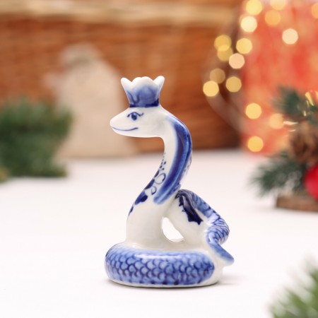 Souvenir "Cobra with Crown", Gzhel-1