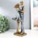 Souvenir Polystone "Family couple with son" Gray 10x12x32 cm